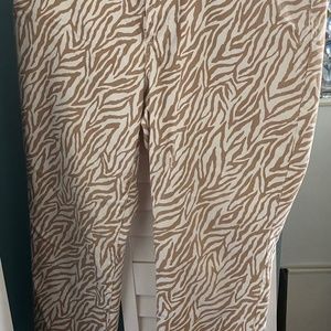 Super Cute Chico’s Leopard Zebra Print Jeans.  Perfect for Spring!